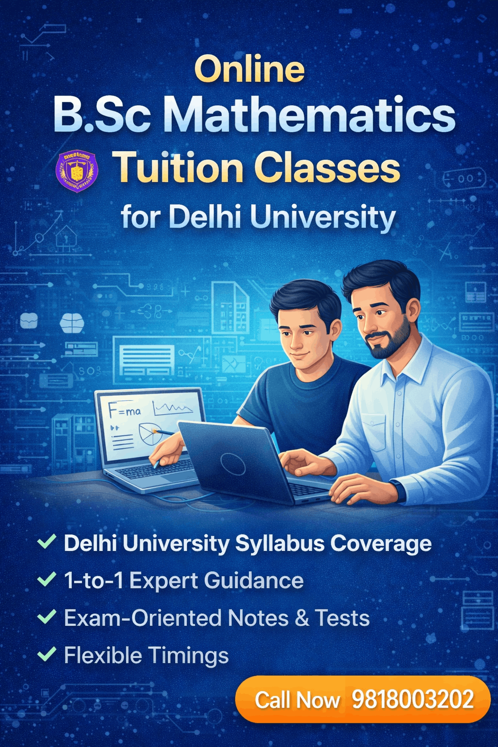 Online B.Sc Mathematics Tuition Classes for Delhi University